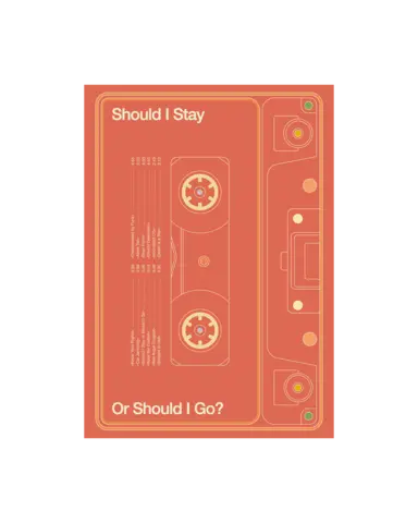 постер SHOULD I STAY (red)