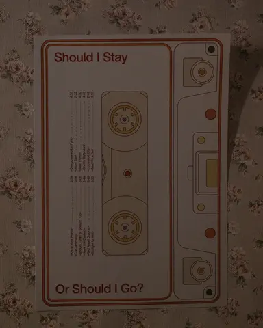постер SHOULD I STAY (white)