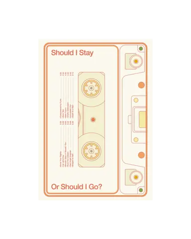 постер SHOULD I STAY (white)