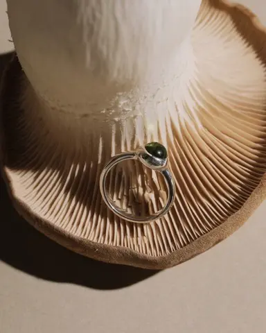 кольцо ALPHA с перидотом