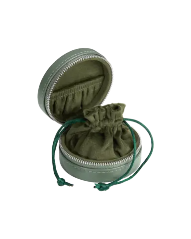 кейс для украшений оливковый