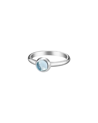 кольцо ALPHA с голубым топазом