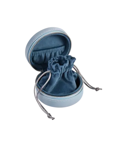 кейс для украшений голубой