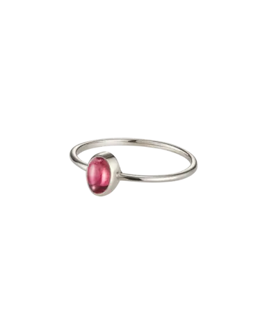 кольцо ALL YOU NEED с розовым турмалином (белое золото)