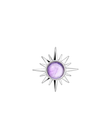 подвеска POLAR с аметистом (родирование)