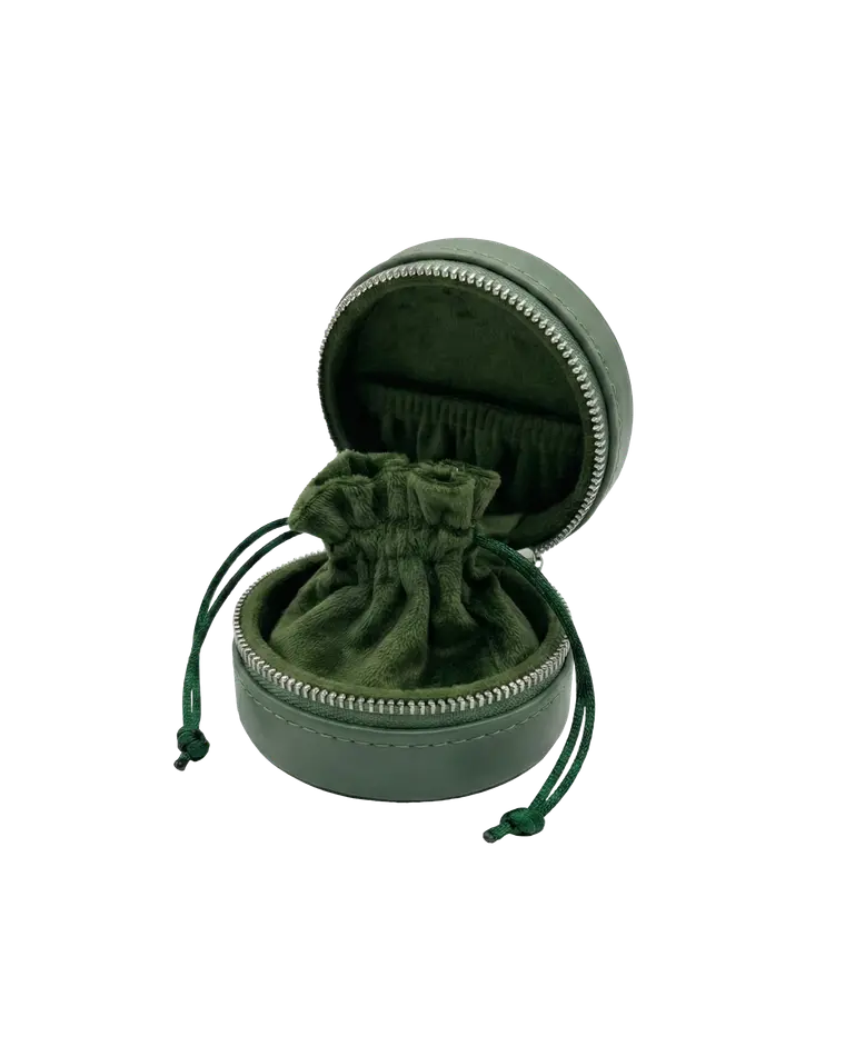 кейс для украшений оливковый