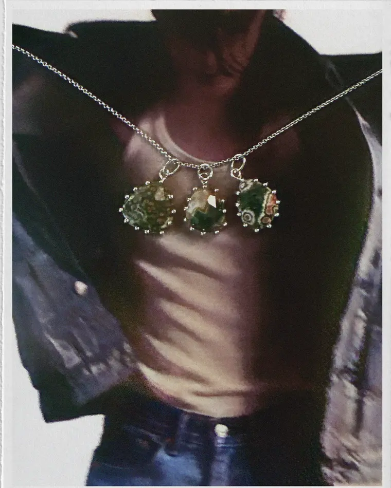 подвеска ocean bloom (яшма)