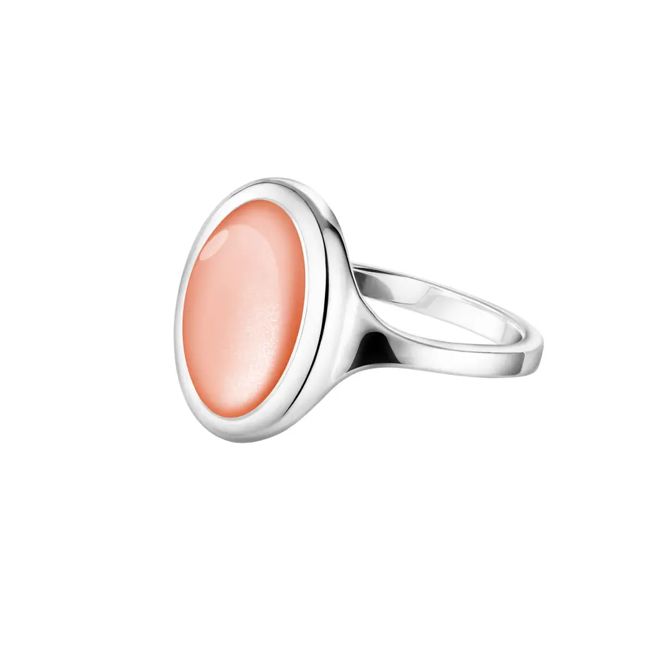 кольцо OMEGA с персиковым лунным камнем