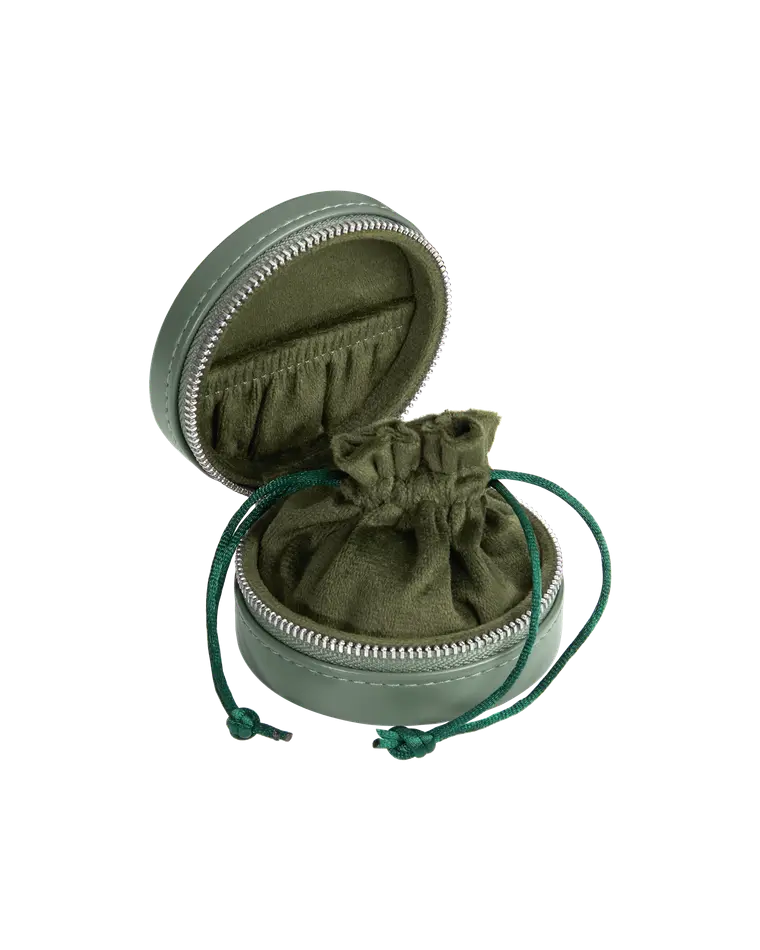 кейс для украшений оливковый