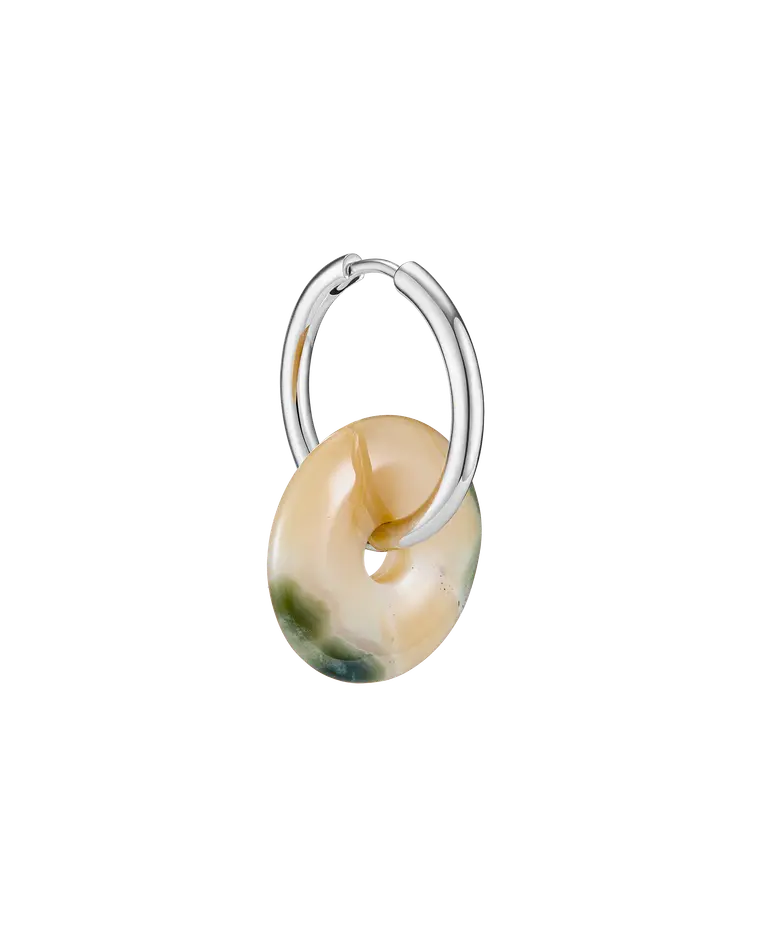 моносерьга BAGEL из яшмы