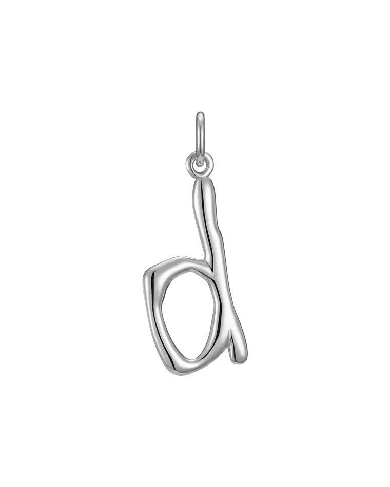 подвеска-буква letter (латунь)
