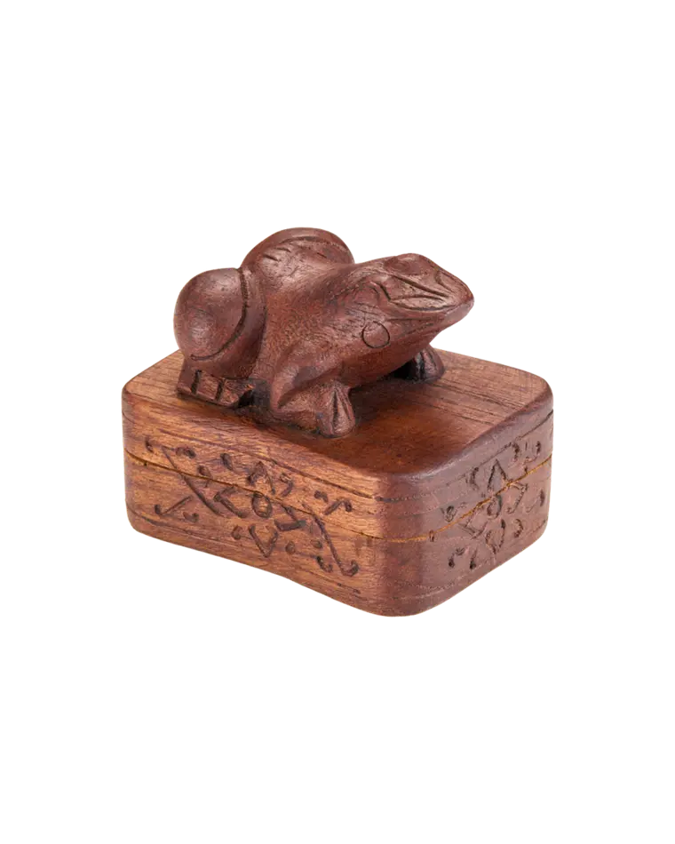 шкатулка в виде лягушки