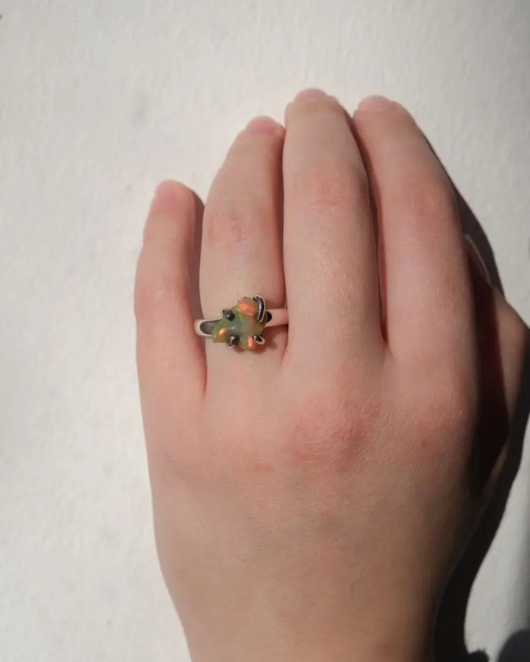 кольцо santi (m) с опалом 16 размер