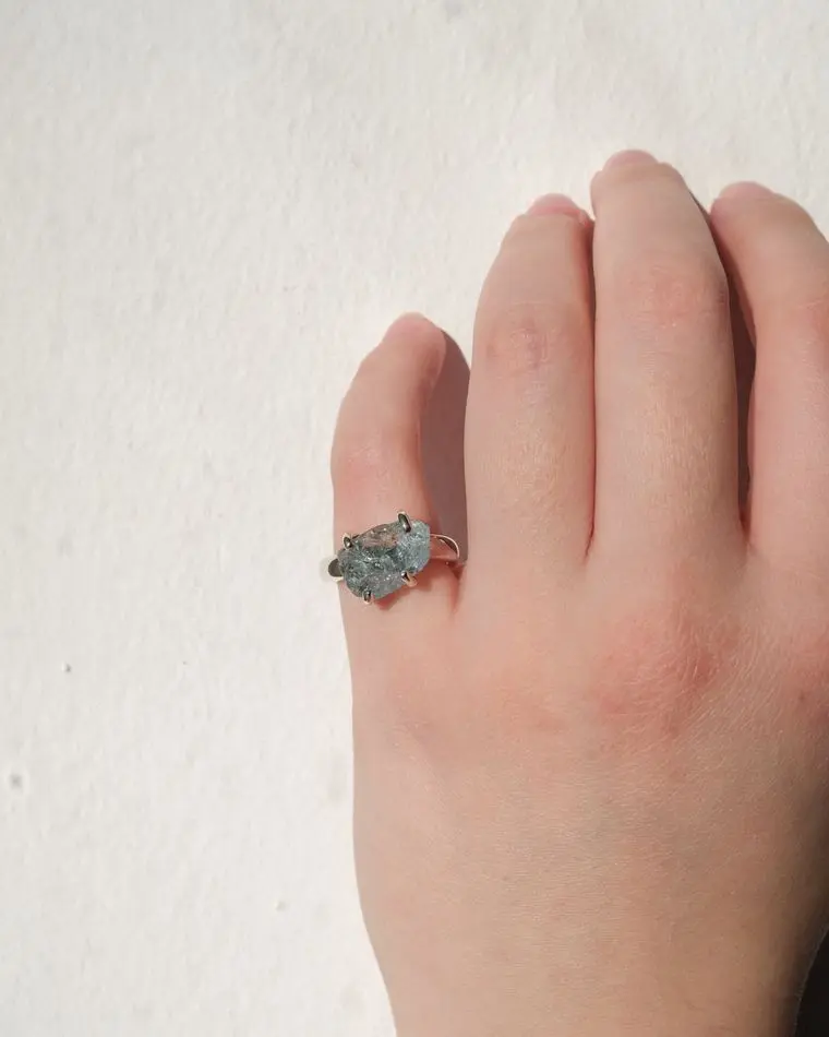 кольцо santi (m) с аквамарином