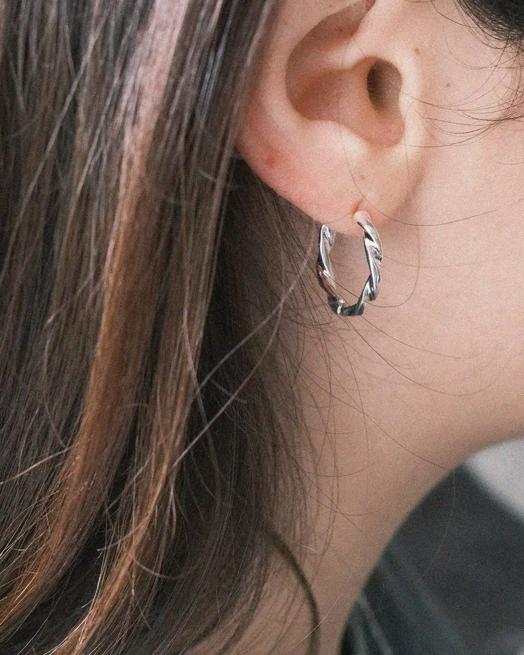 серьги BRAID