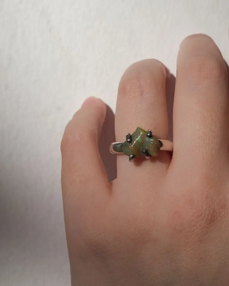 кольцо santi (m) с опалом 16.5 размер