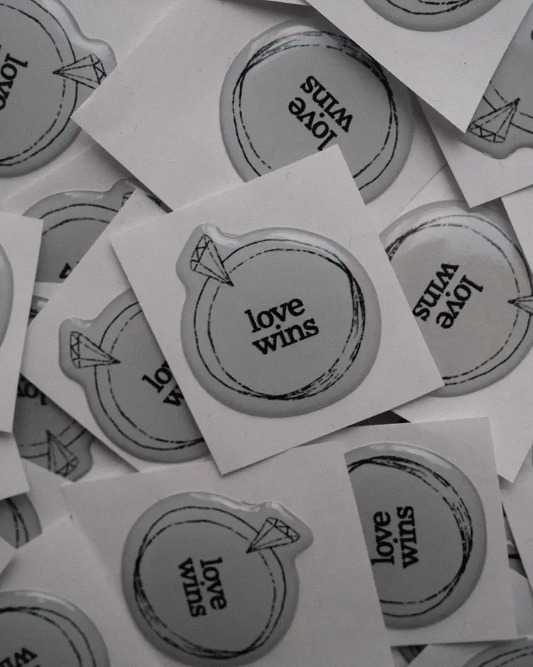 объемный стикер ring