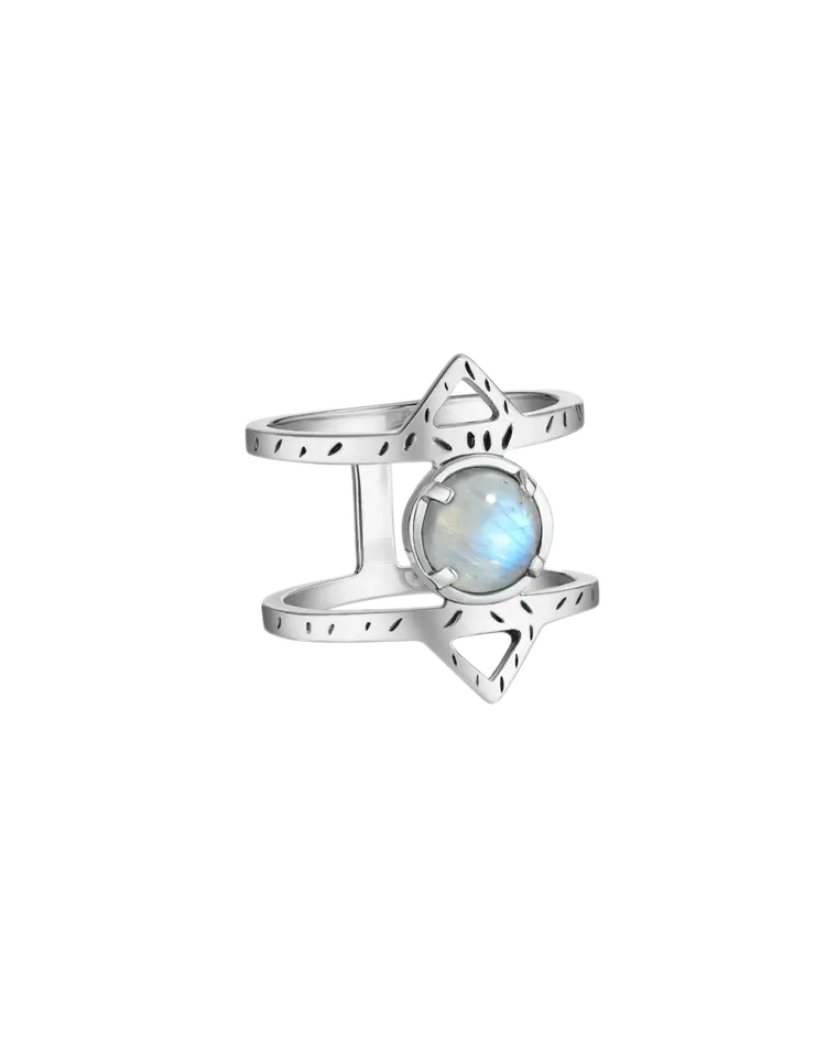кольцо athena с лунным камнем