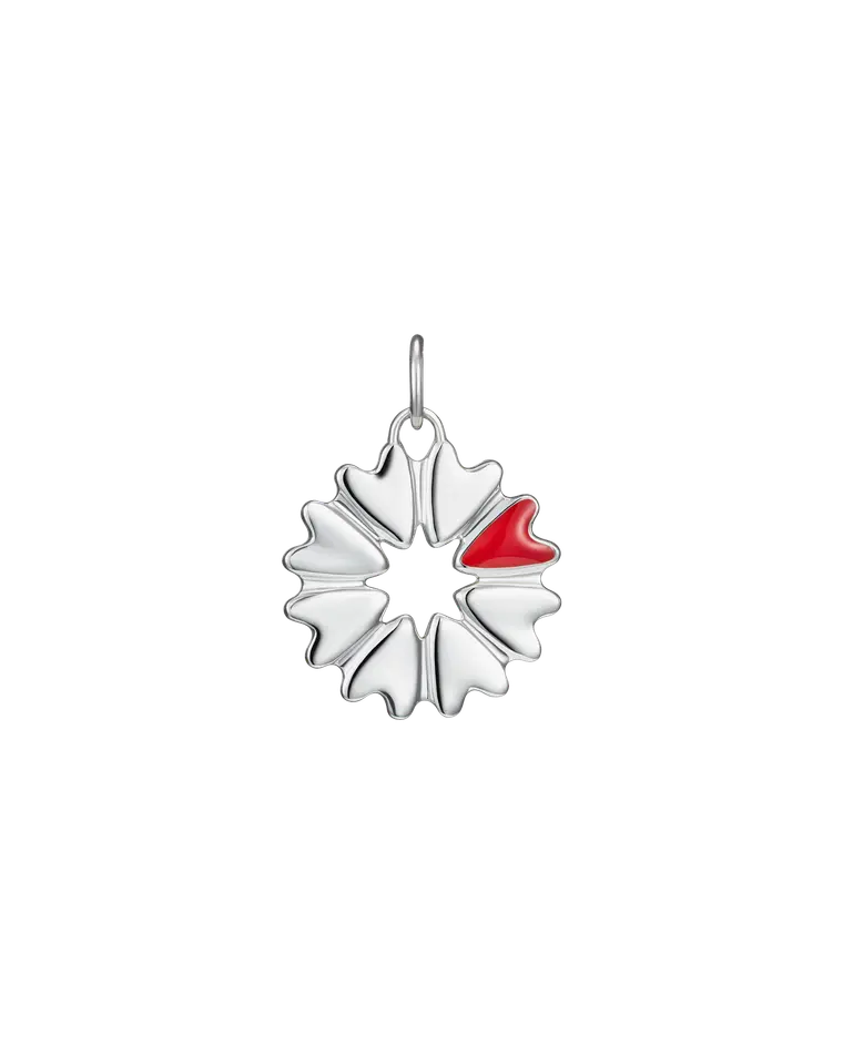 подвеска FLOVER с красной эмалью