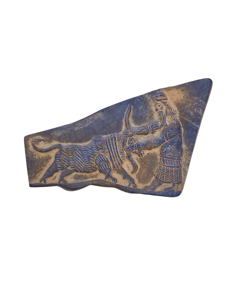 гемма с изображением буйвола и человека