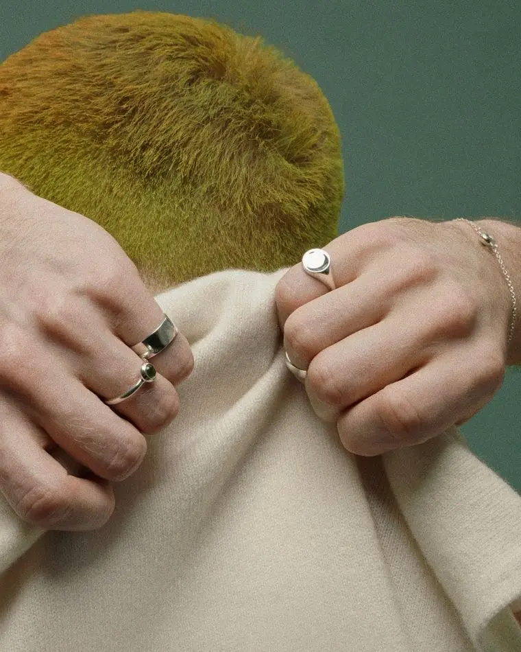 кольцо-печатка touch round