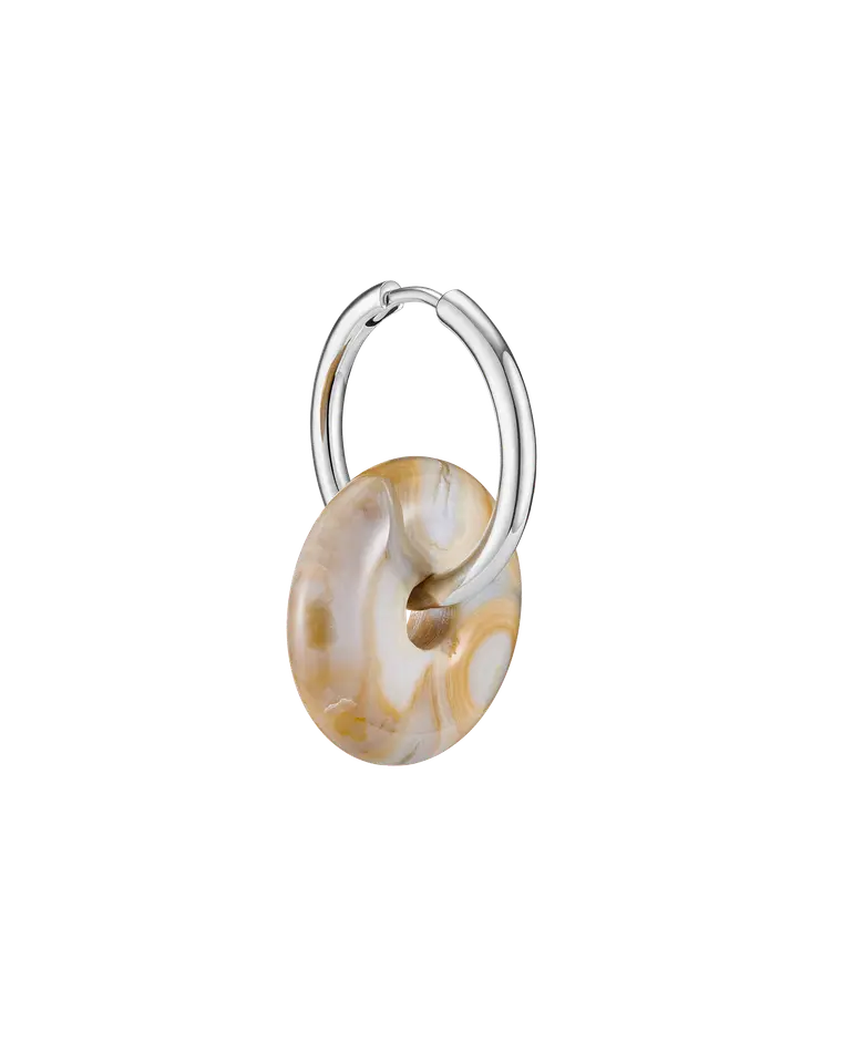 моносерьга BAGEL из яшмы