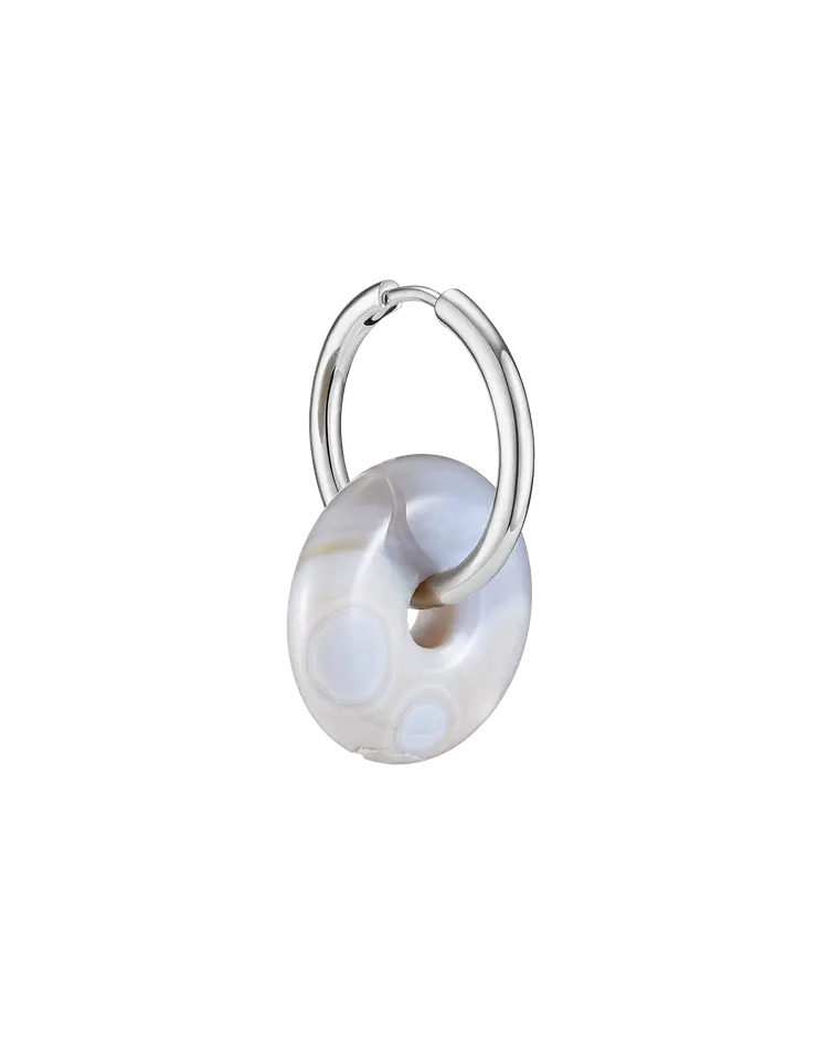 моносерьга BAGEL из яшмы