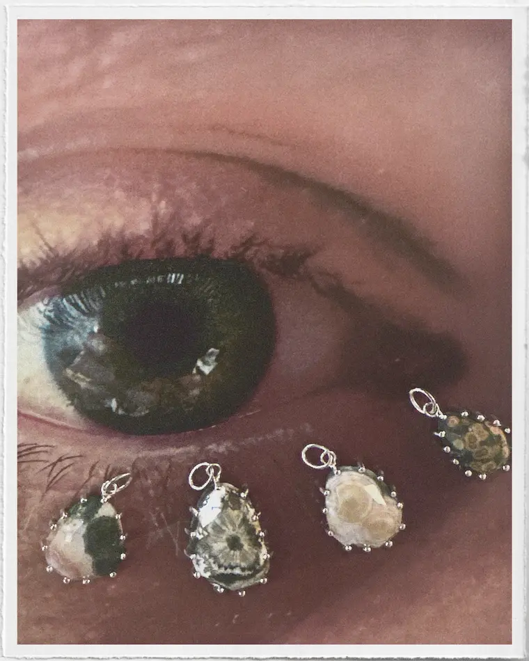 подвеска ocean bloom (яшма)