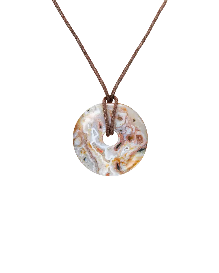 подвеска BAGEL из яшмы на шнурке