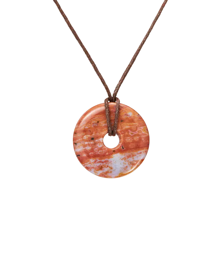 подвеска BAGEL из яшмы на шнурке