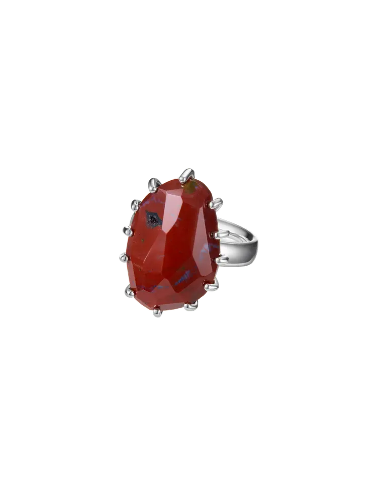 кольцо ocean bloom 17.0 размер (яшма)