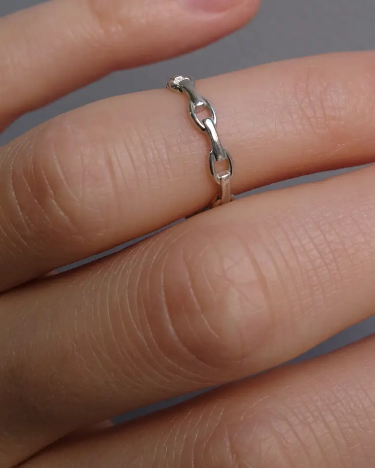 кольцо на фалангу chain