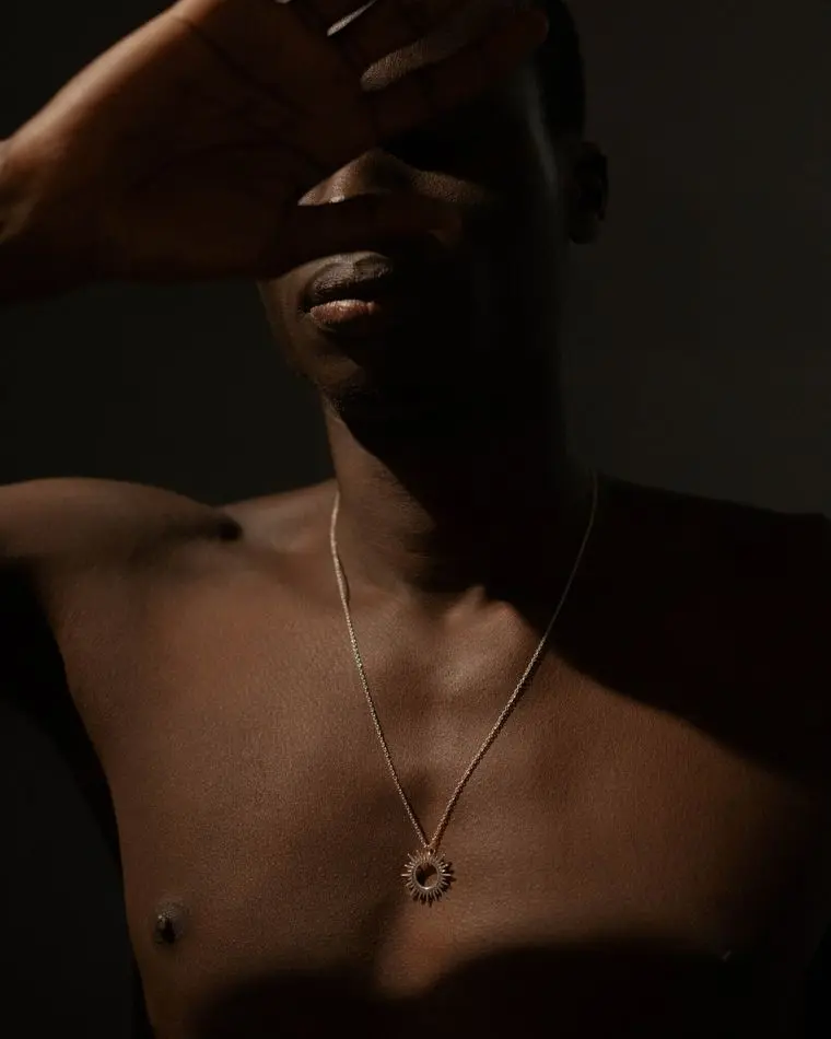 подвеска corona на цепочке 55-60 см (родирование)