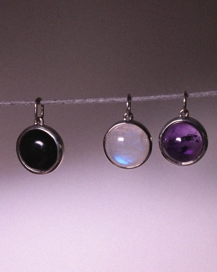 подвеска cabo с лунным камнем на цепочке 45-50 см