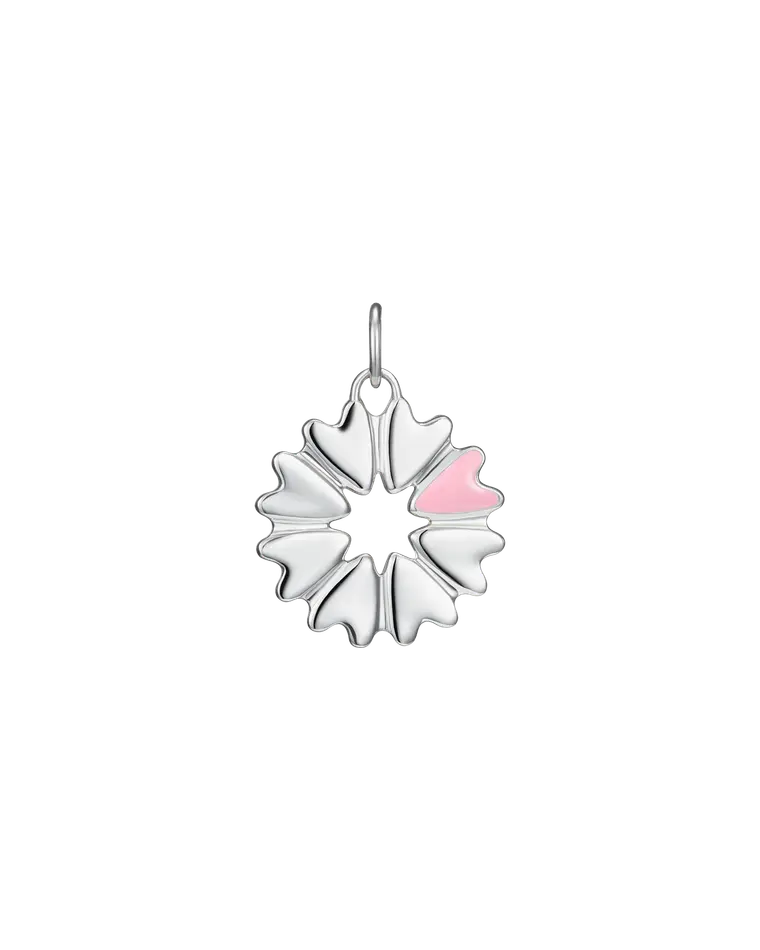 подвеска FLOVER с розовой эмалью