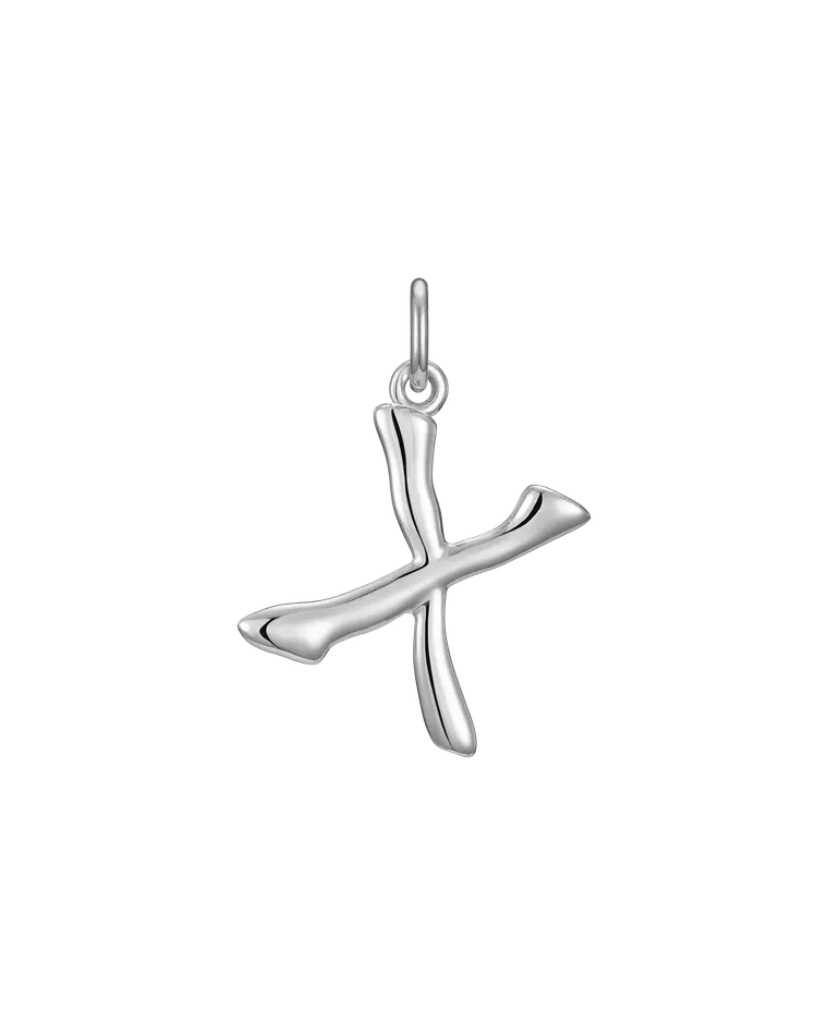 подвеска-буква X (родирование)