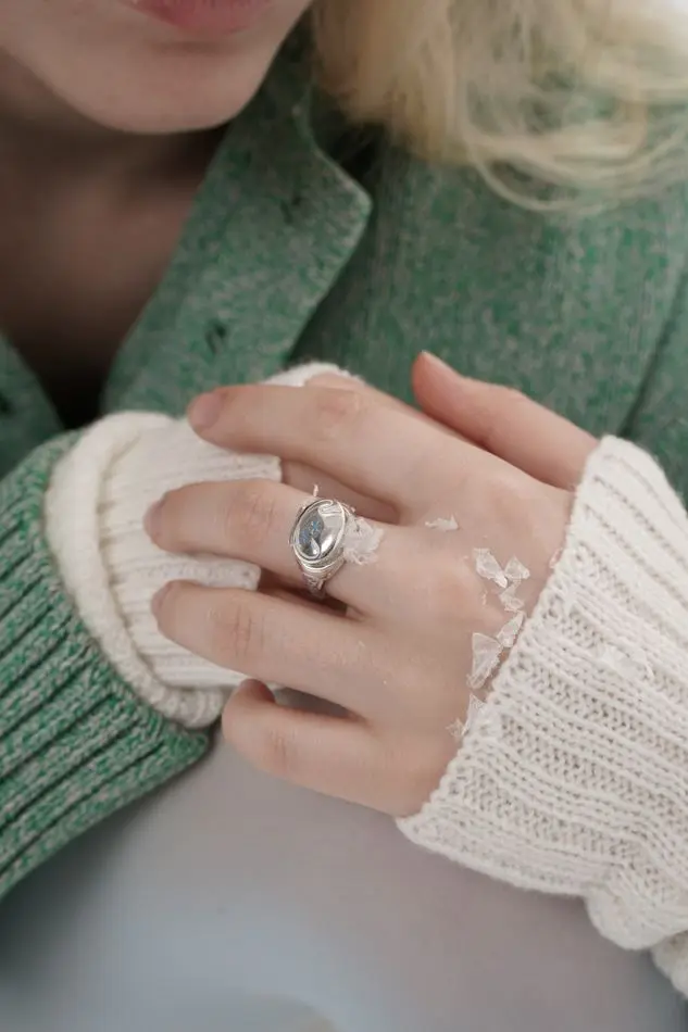 кольцо SECRET LOCKET (незабудка)