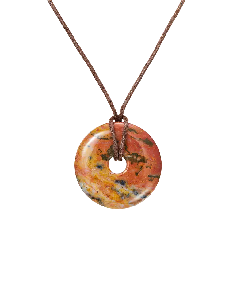 подвеска BAGEL из яшмы на шнурке