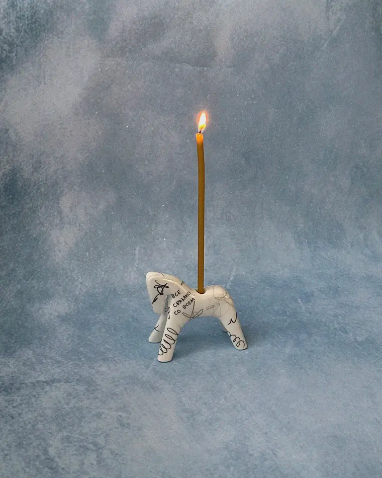 фигурка alohagaia x жечь из фарфора (всё связано со всем)