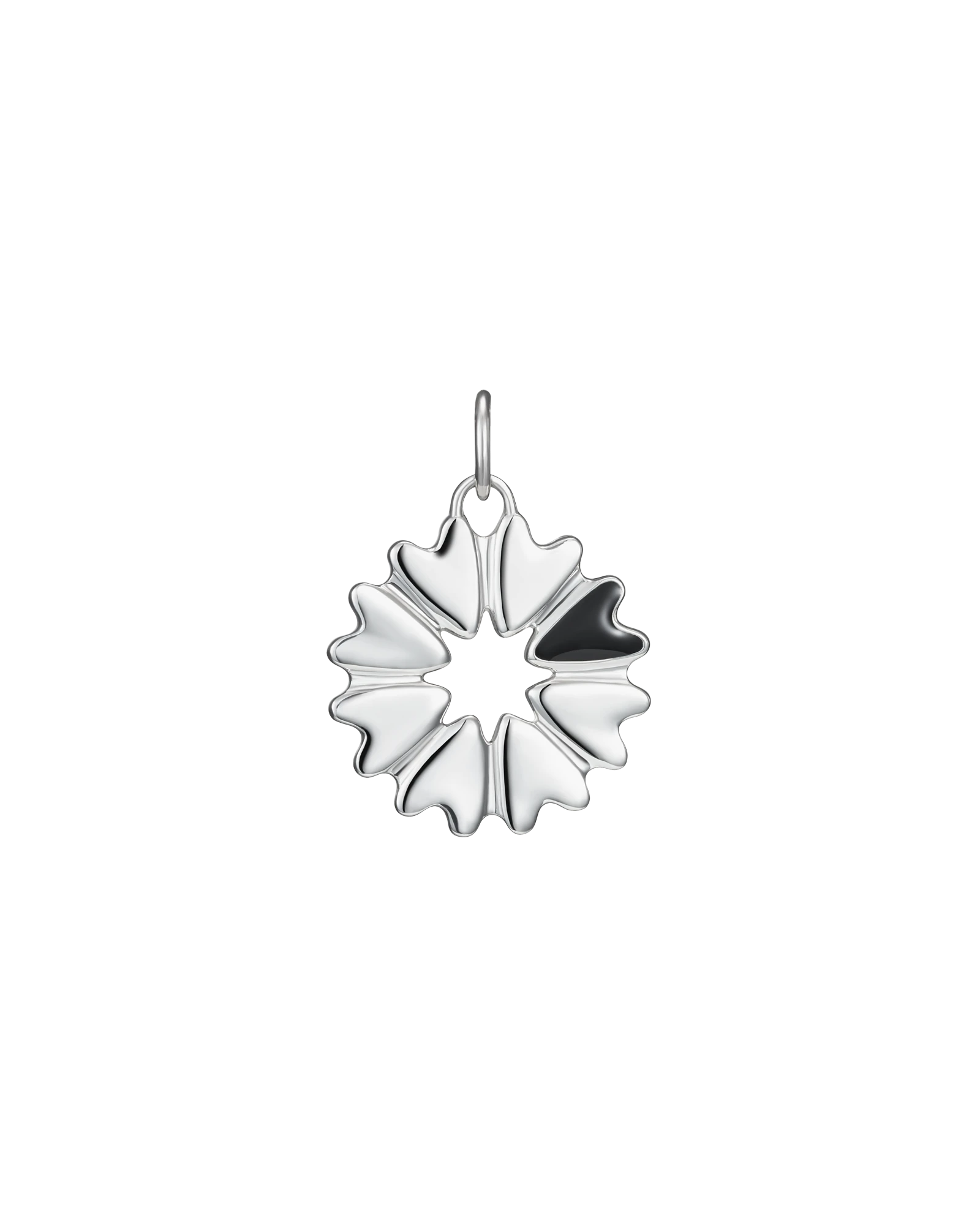 подвеска FLOVER с черной эмалью подвеска FLOVER с черной эмалью
