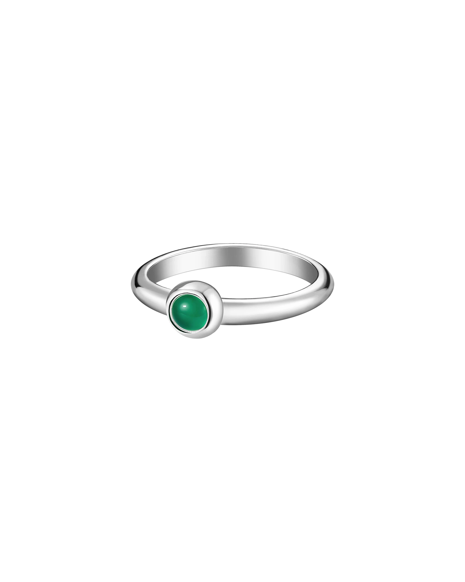 кольцо BETA с зеленым ониксом