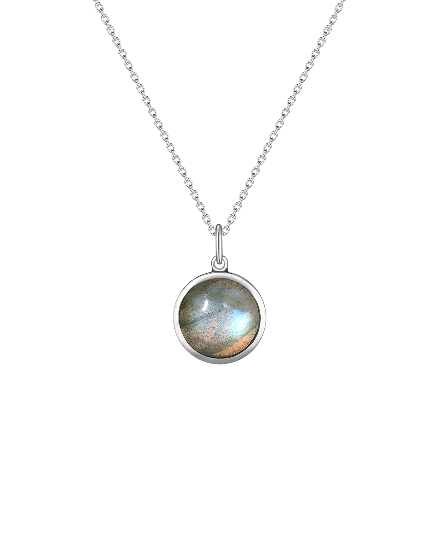 подвеска cabo с лабрадоритом на цепочке 45-50 см