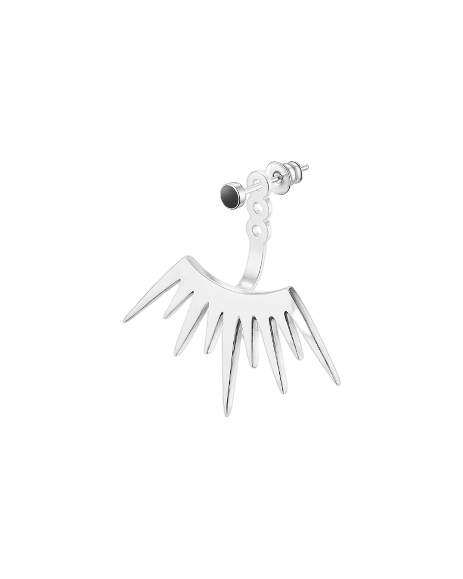 моносерьга dot с ониксом на джекете corona