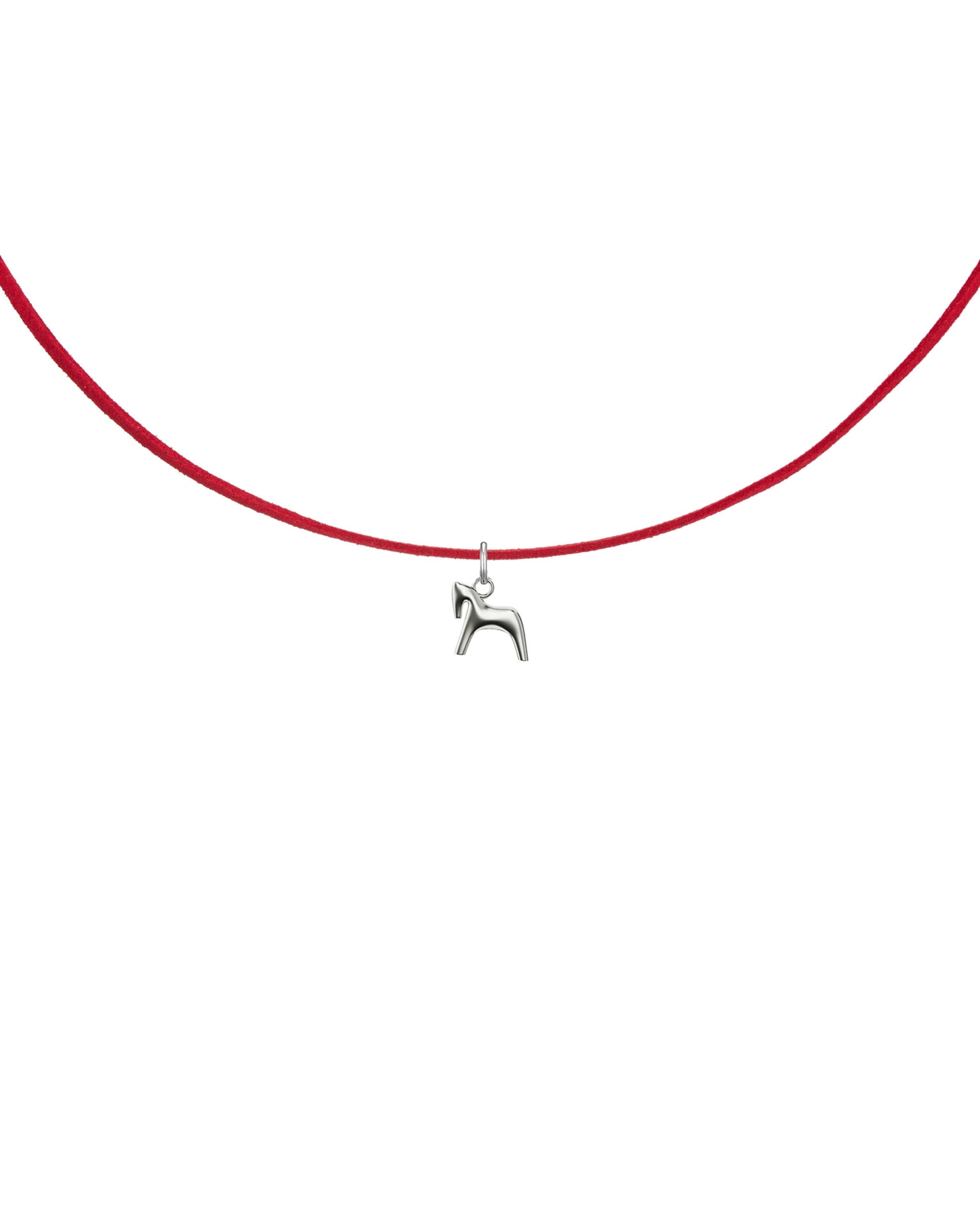 подвеска burdo из стали на замшевом красном шнурке