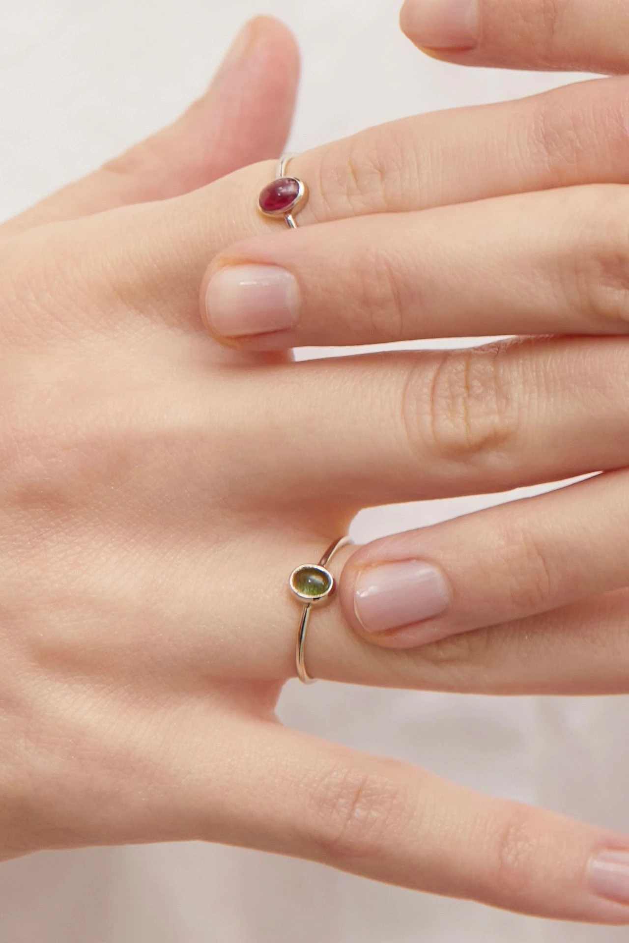 lab183 кольцо с турмалином 18 размера (белое золото)