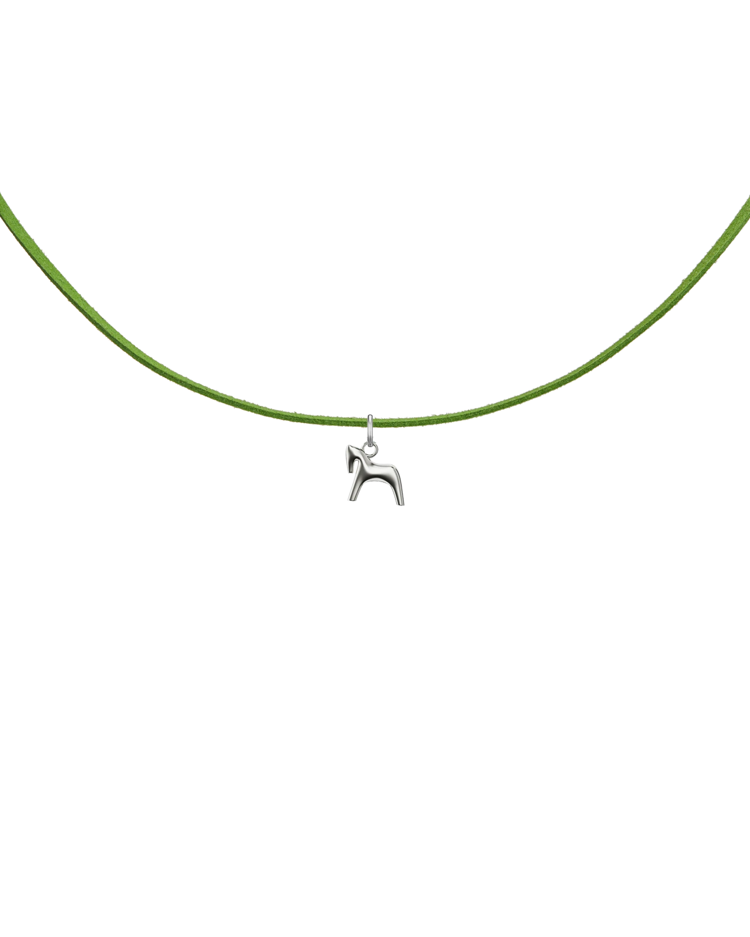 подвеска burdo из стали на замшевом зеленом шнурке