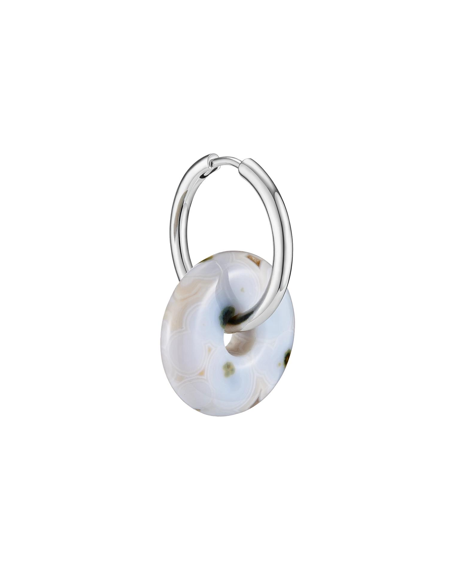 моносерьга bagel из яшмы