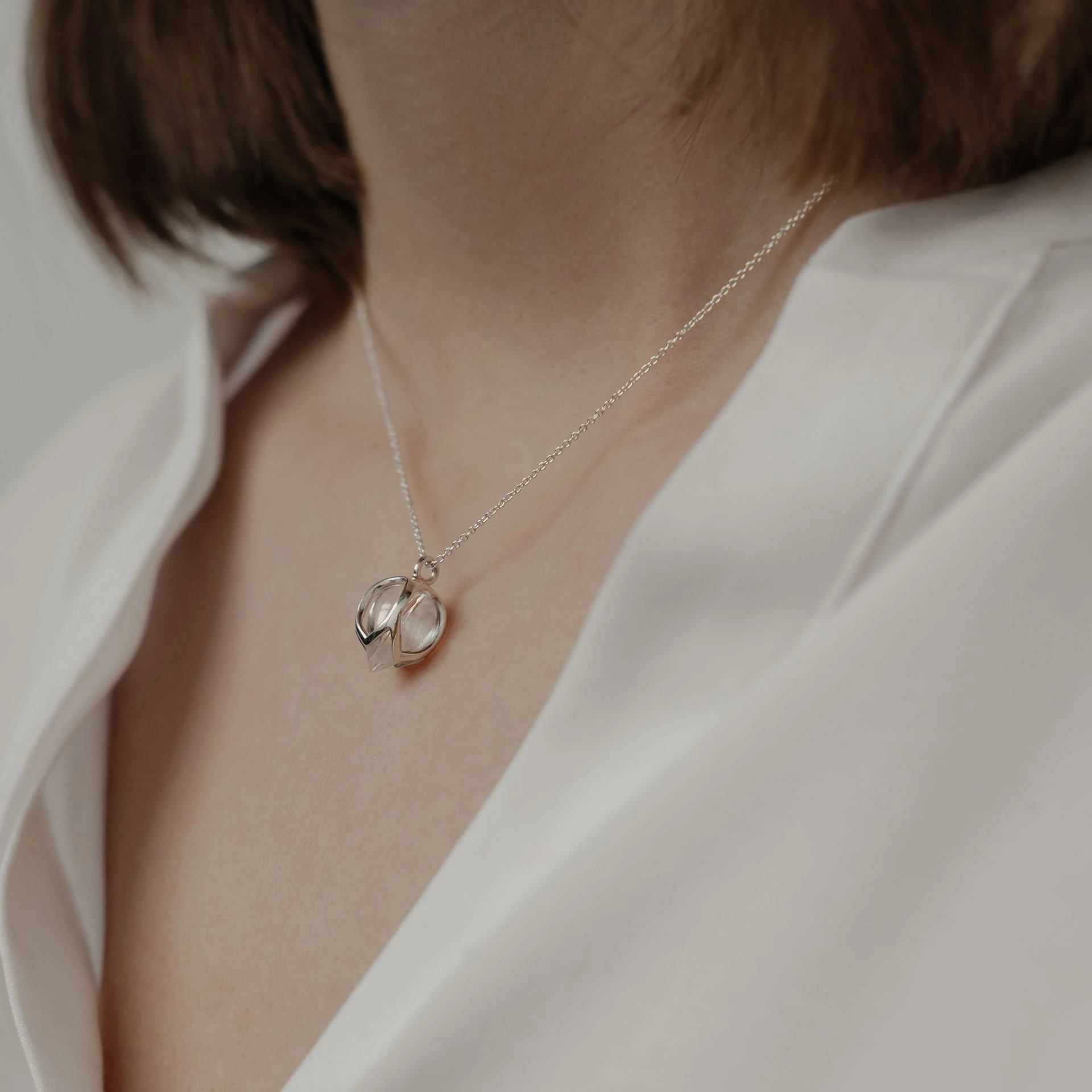 подвеска padmini 2 с горным хрусталем