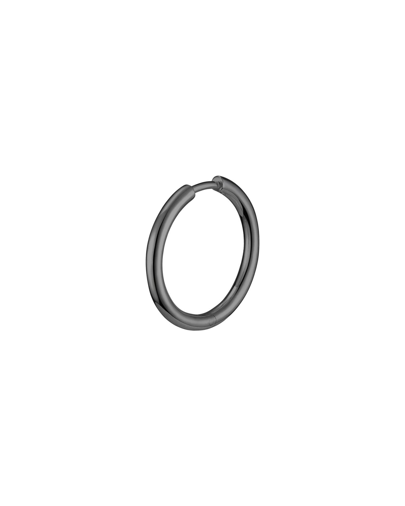 моносерьга-кликер basic (m) (чёрный родий)