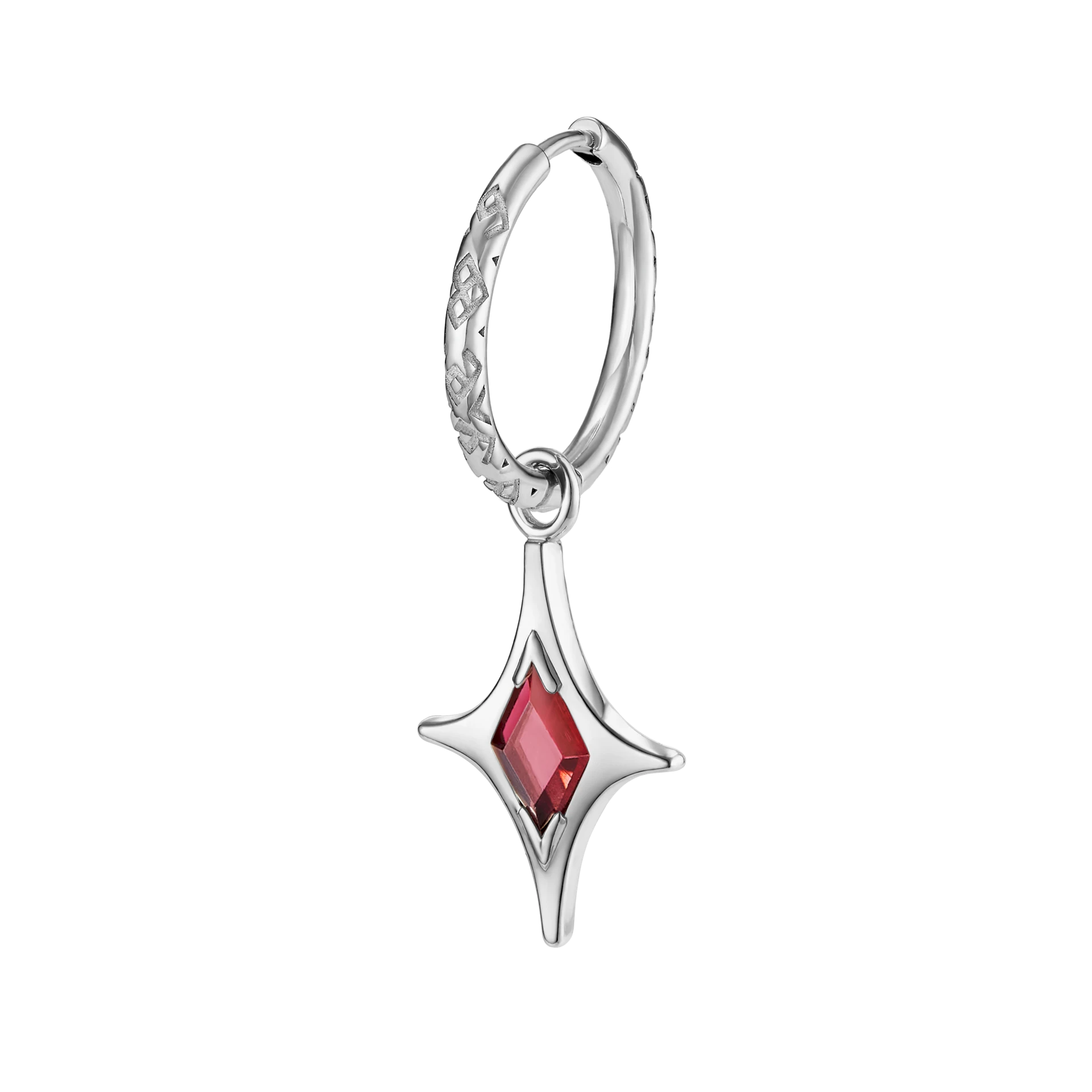 шарм mar с красным гранатом на кликере armas